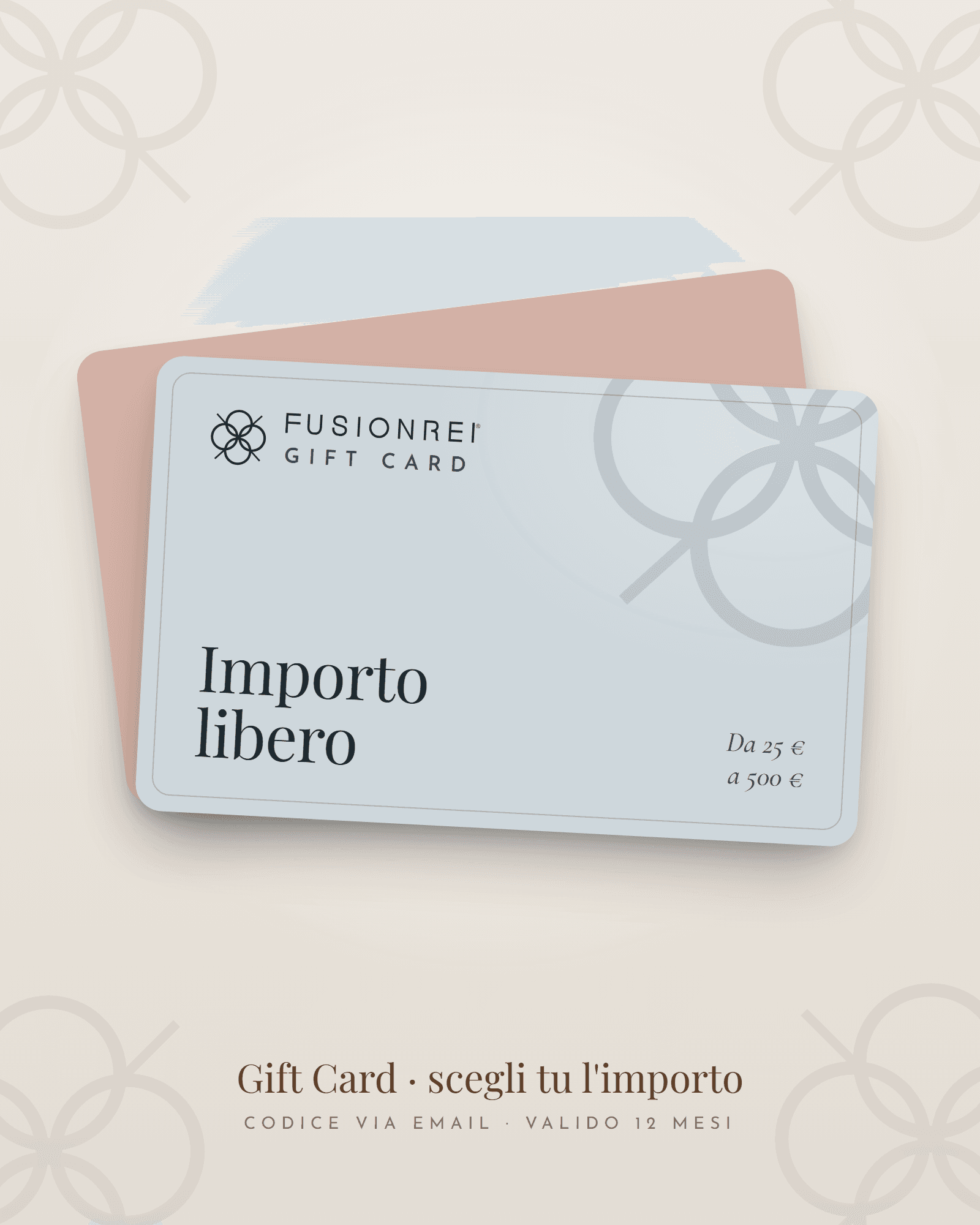Gift card Fusion Rei a importo libero, da 25 a 500 euro